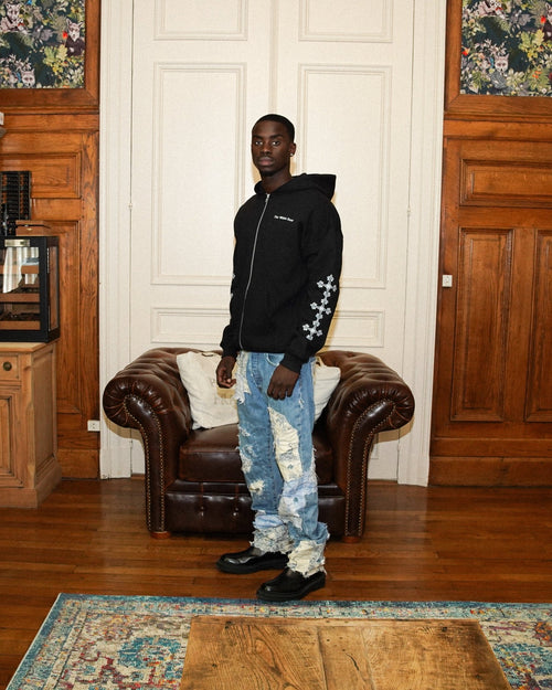 LE SWEAT ZIPPE "LA CROIX" - The White Door