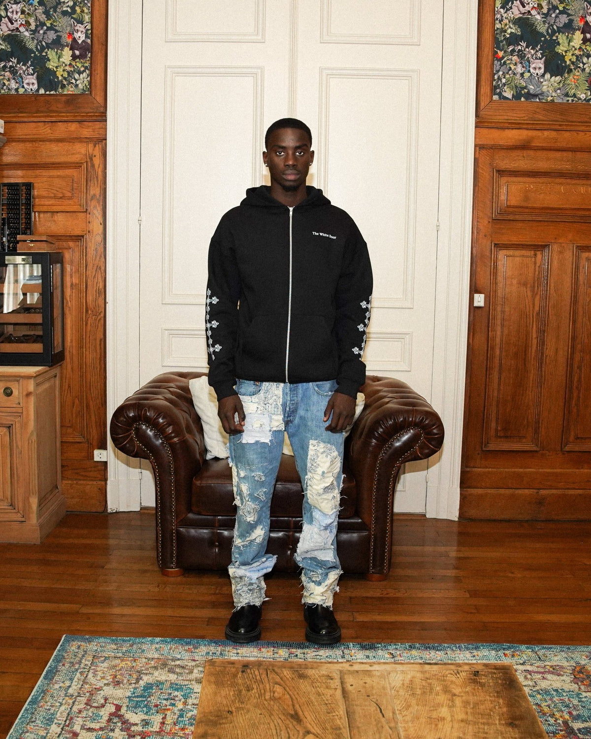 LE SWEAT ZIPPE "LA CROIX" - The White Door