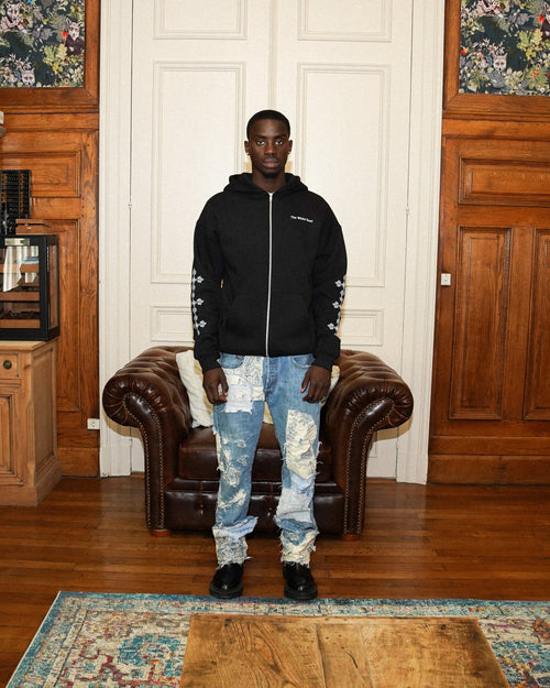 LE SWEAT ZIPPE "LA CROIX" - The White Door